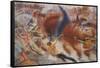 The City Rises-Umberto Boccioni-Framed Stretched Canvas