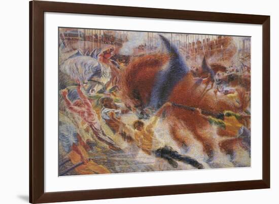 The City Rises-Umberto Boccioni-Framed Giclee Print