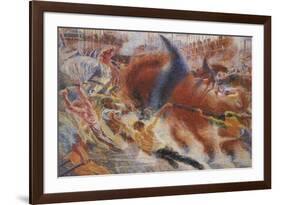 The City Rises-Umberto Boccioni-Framed Giclee Print