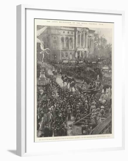 The City's Recognition of the Royal Colonial Tour-Henry Charles Seppings Wright-Framed Giclee Print