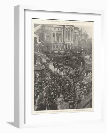 The City's Recognition of the Royal Colonial Tour-Henry Charles Seppings Wright-Framed Giclee Print