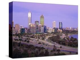 The City Skyline from Kings Park, Perth, Western Australia, Australia-Gavin Hellier-Stretched Canvas