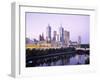 The City Skyline from Southgate, Melbourne, Victoria, Australia-Gavin Hellier-Framed Photographic Print