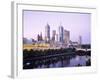 The City Skyline from Southgate, Melbourne, Victoria, Australia-Gavin Hellier-Framed Photographic Print