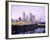 The City Skyline from Southgate, Melbourne, Victoria, Australia-Gavin Hellier-Framed Photographic Print