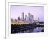 The City Skyline from Southgate, Melbourne, Victoria, Australia-Gavin Hellier-Framed Photographic Print