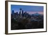 The City Skyline of Seattle, Washington from Kerry Park - Queen Anne - Seattle, Washington-Dan Holz-Framed Photographic Print