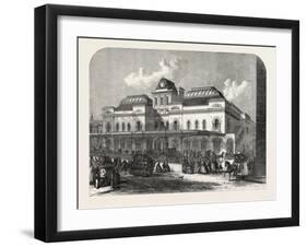 The City Terminus, in Liverpool Street, of the North London Railway, London, UK, 1865-null-Framed Giclee Print