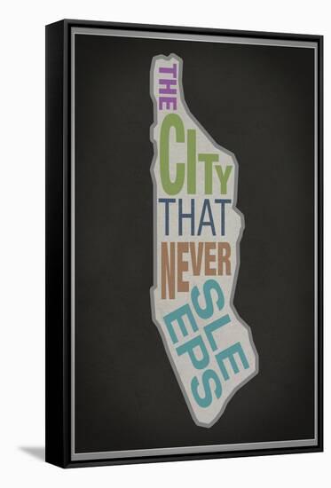 The City That Never Sleeps-null-Framed Stretched Canvas