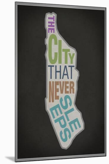 The City That Never Sleeps-null-Mounted Art Print