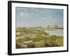 The City Walls of Aigues-Mortes, 1867-Frederic Bazille-Framed Giclee Print