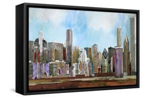 The City-Anna Polanski-Framed Stretched Canvas