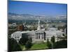The Civic Center and Rockies Beyond, Denver, Colorado, USA-Jean Brooks-Mounted Photographic Print