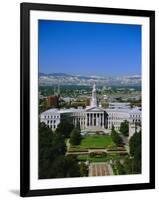 The Civic Center and Rockies Beyond, Denver, Colorado, USA-Jean Brooks-Framed Photographic Print