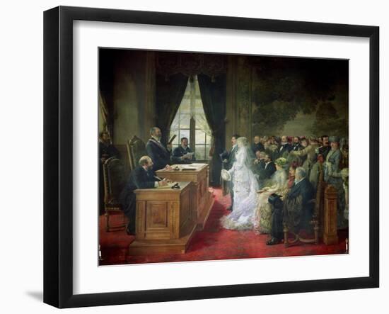 The Civil Marriage, 1881-Henri Gervex-Framed Giclee Print