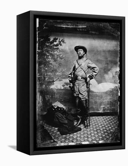 The Civil War, Colonel John S. Mosby, C.S.A., Richmond, Virginia, 1865-null-Framed Stretched Canvas