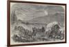 The Civil War in America, Baggage-Waggons and Gun-Carriages of the Army of the Potomac on the Move-null-Framed Giclee Print