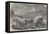 The Civil War in America, Baggage-Waggons and Gun-Carriages of the Army of the Potomac on the Move-null-Framed Stretched Canvas