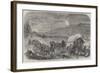 The Civil War in America, Baggage-Waggons and Gun-Carriages of the Army of the Potomac on the Move-null-Framed Giclee Print