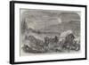 The Civil War in America, Baggage-Waggons and Gun-Carriages of the Army of the Potomac on the Move-null-Framed Giclee Print