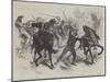 The Civil War in America, Capture of a United States' Dragoon by Guerrilla Horsemen of Virginia-null-Mounted Giclee Print