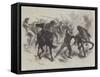 The Civil War in America, Capture of a United States' Dragoon by Guerrilla Horsemen of Virginia-null-Framed Stretched Canvas