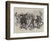 The Civil War in America, Capture of a United States' Dragoon by Guerrilla Horsemen of Virginia-null-Framed Giclee Print