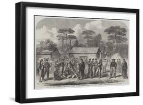 The Civil War in America, Confederate Prisoners in Camp Georgia, Roanoke Island-null-Framed Giclee Print