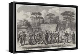 The Civil War in America, Confederate Prisoners in Camp Georgia, Roanoke Island-null-Framed Stretched Canvas