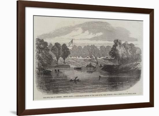 The Civil War in America, Drury's Bluff, a Confederate Position on the James River, Near Richmond-Edmund Morison Wimperis-Framed Giclee Print