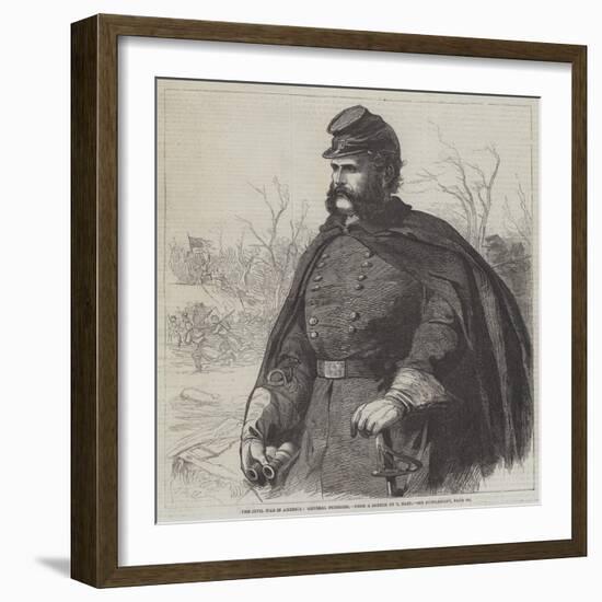 The Civil War in America, General Burnside-null-Framed Giclee Print