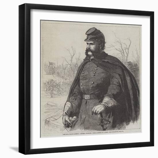 The Civil War in America, General Burnside-null-Framed Giclee Print