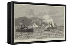 The Civil War in Chile, Bombardment of Iquique-null-Framed Stretched Canvas