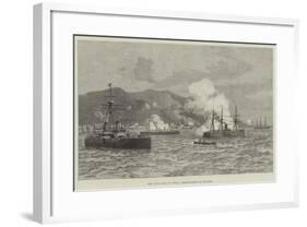 The Civil War in Chile, Bombardment of Iquique-null-Framed Giclee Print