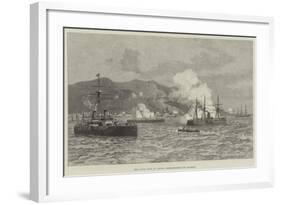 The Civil War in Chile, Bombardment of Iquique-null-Framed Giclee Print