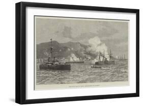 The Civil War in Chile, Bombardment of Iquique-null-Framed Giclee Print