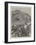 The Civil War in Chile, Hauling a 21-Ton Armstrong Gun Up to Fort Valdivia, Valparaiso-null-Framed Giclee Print