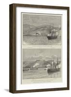 The Civil War in Chile, Hostilities at Valparaiso-null-Framed Giclee Print