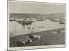 The Civil War in Chile, Valparaiso Bay from Artillery Hill-null-Mounted Giclee Print
