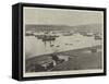 The Civil War in Chile, Valparaiso Bay from Artillery Hill-null-Framed Stretched Canvas