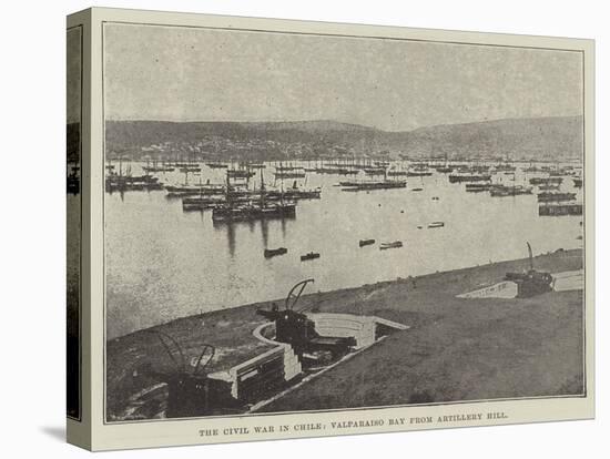 The Civil War in Chile, Valparaiso Bay from Artillery Hill-null-Stretched Canvas