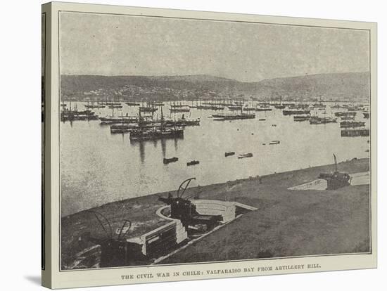 The Civil War in Chile, Valparaiso Bay from Artillery Hill-null-Stretched Canvas