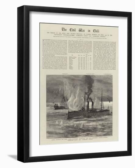 The Civil War in Chile-null-Framed Giclee Print