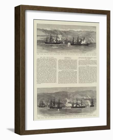 The Civil War in Chili-null-Framed Giclee Print