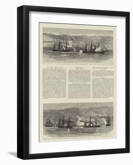 The Civil War in Chili-null-Framed Giclee Print