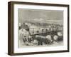 The Civil War in France, Communists Routed at the Bridge of Asnieres-null-Framed Giclee Print