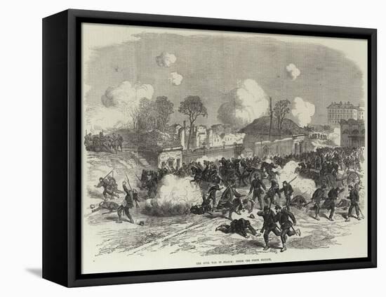 The Civil War in France, Inside the Porte Maillot-null-Framed Stretched Canvas