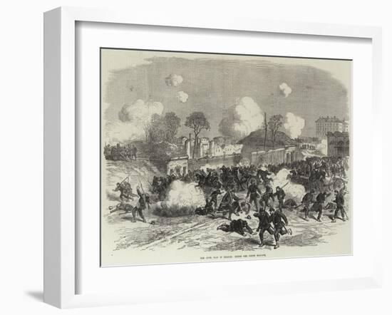 The Civil War in France, Inside the Porte Maillot-null-Framed Giclee Print