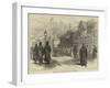 The Civil War in Japan, Street Scene at Yokohama-null-Framed Giclee Print