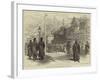 The Civil War in Japan, Street Scene at Yokohama-null-Framed Giclee Print